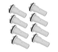TEHAUX 8 Pcs Ac Drain Connector Kit Air Conditioner Drain Hose Adapter with Leakproof Seal for Mini Split Units Central Air Systems Portable Ac Easy Quick Installation