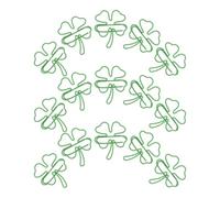 TEHAUX 80pcs Cute Four-Leaf Paperclips Metal Clover Clips for Office School Crafts St Patrick S Day Party Favors Document Organization