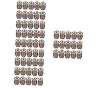 TEHAUX 80pcs Egyptian Beetle Pendant Charms Scarab Jewelry Making Supplies for Necklaces Bracelets Keychains Craft Accessories
