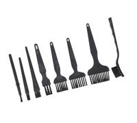 TEHAUX 8pcs Anti-static Keyboard Cleaner Brush Set for Computer and Air-condition, Washable Pp Material with Thin Dusting Bristles, Fast and Easy to Use for Home and Every Day Cleaning