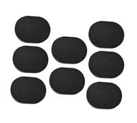 TEHAUX 8PCS Bamboo Charcoal Face Cleaning Sponges Makeup Removal Soft Facial Sponge Puff Black for Daily Skincare and Makeup Application