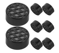 TEHAUX 8pcs Black 38mm Round Mini Cigar Humidifier with Reliable Humidity Control and Moisture Locking for Humidor and Cigar Cabinet Use