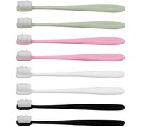 TEHAUX 8pcs Gums Deep Cleaning Toothbrush Teeth Cleaning Toothbrush Micro-Nano Bristles Removes Oral Substances Postpartum Use Plastic for Sensitive Gums and Weak Teeth