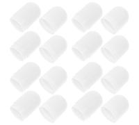 TEHAUX 8pcs Mini Plastic Empty Capsules Lipstick Tubes Small Refillable Lip Gloss Containers White Portable DIY Cosmetic Storage for Travel and Makeup