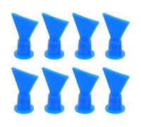 TEHAUX 8pcs Plastic Fan Spread Caulk Nozzle 14.5mm Thread Hole and 15mm Opening for Uniform Glue Application and Optimal Coverage, Replacement Caulk Nozzle Tip for Sealant Tubes