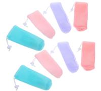 TEHAUX 8pcs Soap Bar Pouch Foaming Net with Quick Drying Pe Material, Multi-function Exfoliating Soap Bag for Face Cleansing and Travel Use