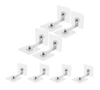 TEHAUX 8Pcs Tip Furniture Anchors Kit Easy Install Wall Anchors for Bookshelf Dresser Cabinets No Drill Secure Protection Against Furniture Tip Over