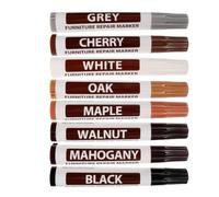 TEHAUX 8pcs Wood Repair Markers Furniture Touch up Pens Plastic Set