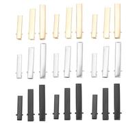 TEHAUX 90pcs Alligator Duckbill Hair Clips Set Metal Non-Slip Hair Barrettes for Styling Sectioning DIY in Steel Black Gold 3.2cm 4.2cm 5cm Sizes for Women