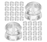 TEHAUX 90pcs Silicone Earring Backs for Studs and Hoops, Lightweight Ear Stoppers Safety Back Design, for Everyday Elegance and Travel