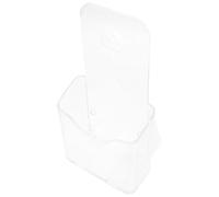 TEHAUX A6 Acrylic Wall-Mounted Pamphlet Holder 3-Tier 4-inch Wide Desk Document Organizer Vertical File Folder Rack for Office Storage and Brochure Display