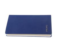 TEHAUX A6 Blue PU Budget Book Cash Planner Notebook Expense Tracker Daily Finance Record Home Office Supplies