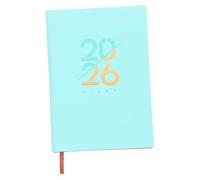 TEHAUX Academic Year Planner Portable Organizer Notebook Month Daily and Weekly Schedule Book for Work Travel Monthly Planning with English Layout and Smooth Writing