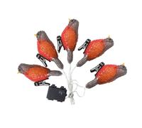 TEHAUX Acrylic Bird-Shaped LED Landscape Light String Outdoor Garden Decorative Festoon Lights for Patio Balcony Easy Install Weather-Resistant Lighting