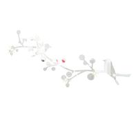 TEHAUX Acrylic Branch Bird Mirror Wall Sticker for Home Decoration and Tv Wall Decoration, Silver Colour, Waterproof and Easily Removable, for Rooms and Living Areas