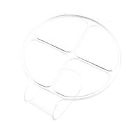 TEHAUX Acrylic Handheld Makeup Palette Mixing Plate Four Compartments for Contouring and Eyeshadow Blending in Professional Salon Settings