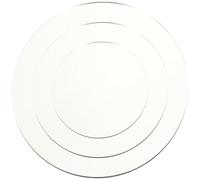 TEHAUX Acrylic Mirror Boards Photo Studio Accessory for Photography 3pcs Silver Reflective Photo Backdrop Props with 360 Degree All-round Display for Beauty Supplies and Necklaces