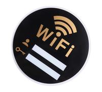 TEHAUX Acrylic Wifi Password Sign Board with Writable Surface Wall Sticker for Office Restaurant Home and Public Spaces Easy to Update Guest Network Access