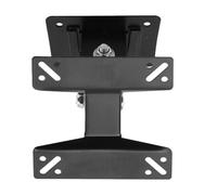 TEHAUX Adjustable Angle Hanger Bracket Lcd Tv Bracket Heavy Duty Rotatable Steel Tv Wall Mount Suitable for Hole Spacing 75/100mm Black for Home Entertainment