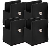 TEHAUX Adjustable Furniture Risers for Beds and Tables 4-Pack Height Enhancer with Screw Clamp Platform Bed Raiser for Chairs Sofa Desk Leg Extenders for Improved Ergonomics and Cleaning