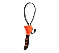 TEHAUX Adjustable Rubber Strap Wrench Tool Orange Multi-Functional Bottle Opener and Plumbing Wrench Non-Rusting Design for Indoor Outdoor Use