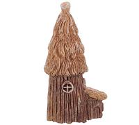 TEHAUX Adorable Miniature House Ornament Resin Craft for Outdoor Garden Decor Flower Pot