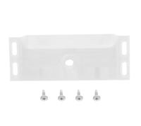 TEHAUX Air Conditioner Drain Pan for Outdoor Unit, Copper Connector Drip Tray with 4 Screws, Water Retaining Drip Catcher Tray for Ac Condensation Management, 5.3x2.2x2 Inch