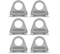 TEHAUX Air Cylinder Mounting Brackets with Rounded Corners 3 Pairs Stainless Steel for Industrial Automation Use
