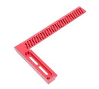 TEHAUX Aluminum Carpenter Ruler with Metric Height Scale Woodworking Square Measuring Tool for Engineers and DIY Projects Compact Precision Accessory for Accurate Carpentry Layout