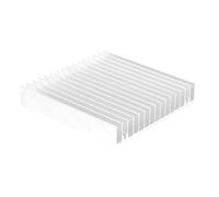 TEHAUX Aluminum Heating Sink Ic Chip Cooling Fin Silver Metal Heat Sink Easy to Install Maximize Surface Area for High-power Household LED Lighting