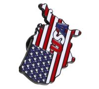 TEHAUX American Flag Lapel Pin Metal Brooch with Aesthetically Pleasing Appearance, Versatile Accessory for Adorning Clothing Or Hats, Patriotic Tribute for Election Support and 4th