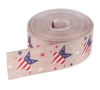 TEHAUX American Independence Day Themed DIY Ribbon Decor Classic Polyester Material, Lightweight and Compact Design for Hair Decoration and Birthday Crafts