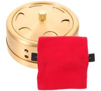 TEHAUX Anti-Scald Moxibustion Box Copper Temperature Regulation Moxa-Stick Container with Cloth Bag and Three Temperature Adjustment Levels for Household Use Random Color