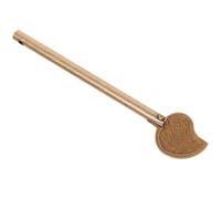 TEHAUX Antique Brass Barrel Bolt Lock for Old Doors and Cabinets with Leaf Shape Design, Easy to Use and Wear Resistant Decorative Locking Pin, for Rustic and Classical Home Security