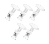 TEHAUX Aquarium to Mounting Fodder Ps Cup Suction Clamps with 5pcs Plastic Clips Feeding, Easy Uninstall Feeding Tool Fish Tank for Algae and Lettuce Tanks and Aquariums
