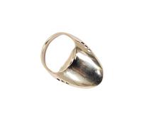 TEHAUX Archery Finger Tab and Thumb Ring for Traditional Archery, Ergonomic Brass Design to Protect Thumb from Arrow, Golden Mongolian Style Finger Bow Guard Number 20