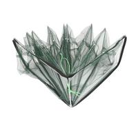 TEHAUX Auto Folding Bait Cast Mesh Trap Net with Large Design Portable Fishing Landing Net Cage for Crab Lobster Prawn Minnow Crayfish Lightweight Elastic Easy to Use for Saltwater