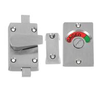 TEHAUX Bathroom Door Lock with Occupancy Indicator, Stainless Steel Privacy Partition Latch for Public Toilet Stall Doors, User-Friendly Design for Commercial Restrooms and Schools,