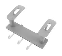 TEHAUX Bathroom Scale Holder Abs Wall Mounted with Hooks No Drill