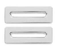 TEHAUX Bathroom Sink Overflow Ring Basin Hole Cover Insert Caps for Kitchen and Vanity Basin 2pcs Overflow Trim Ring Easy Install Sink Covers Bathroom Accessories