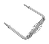 TEHAUX BBQ with Universal Bolt on Installation Ergonomic Extended Grip Brushed Finish Spring Handle Stainless Steel Curved Coil Design for Outdoor BBQ and Home Gatherings Replacement