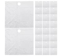 TEHAUX Beard Hair Catcher Pe Material 60pcs for Sink Disposable Shaving Bib Bulk Pack Convenience Widely Compatibility for Men’s Home Bathroom Use