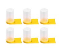 TEHAUX Bee Plastic Feeder 6Pcs Honeybee Water Dispenser with Entrance Design for Sugar and Water Feeding in Beekeeping Hive Maintenance