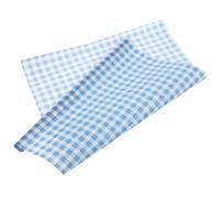 TEHAUX Beeswax Food Wrap Roll, Blue Checkered Waxed Kitchen Paper for Sandwich, Cake French Fries Wrapping, Reusable Grease-resistant Home Food Preservation Paper