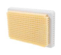 TEHAUX Beige Back Scrubber Bath Massage Pad with Soft Bristles Saves Time and Energy Plastic Wall Mounted Shower Back Scrubber for Bathroom Bathing Accessories