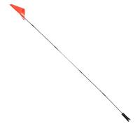 TEHAUX Bicycle Safety Flag Fiberglass Pole for Outdoor Cycling | Red Pvc Tail Marker, Easy Install and Removal, Sturdy High Visibility Design, for Electric Bikes