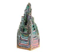 TEHAUX Bismuth Ore Crystal Mineral Specimen Irregular Stone Decorative Visual Effects Home Decoration for Office Desk About 20g