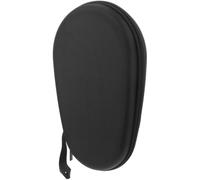 TEHAUX Black Nylon Table Tennis Bat Cover Storage Bag Easy to Clean and Not Easy to Deform Features, Protective Paddle Case for Outdoor Sports Use