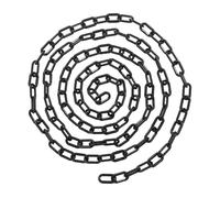 TEHAUX Black Plastic Chain Thick Durable Industrial Warning Barrier for Halloween Party Decorations and Costume Props Multipurpose Reusable Safety Chain Link for Haunted House Stage Setup