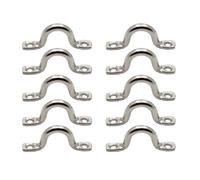 TEHAUX Boat Grab Handles Sturdy Marine Deck Hardware Accessories Stainless Steel 15pcs U-Shaped Easy to Install with Large Bearing Capacity in Silver for Canoe and Dinghy